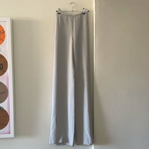 Armani Collezioni light grey silk pants size 10